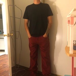 36x34 514 Levi’s corduroy red pants